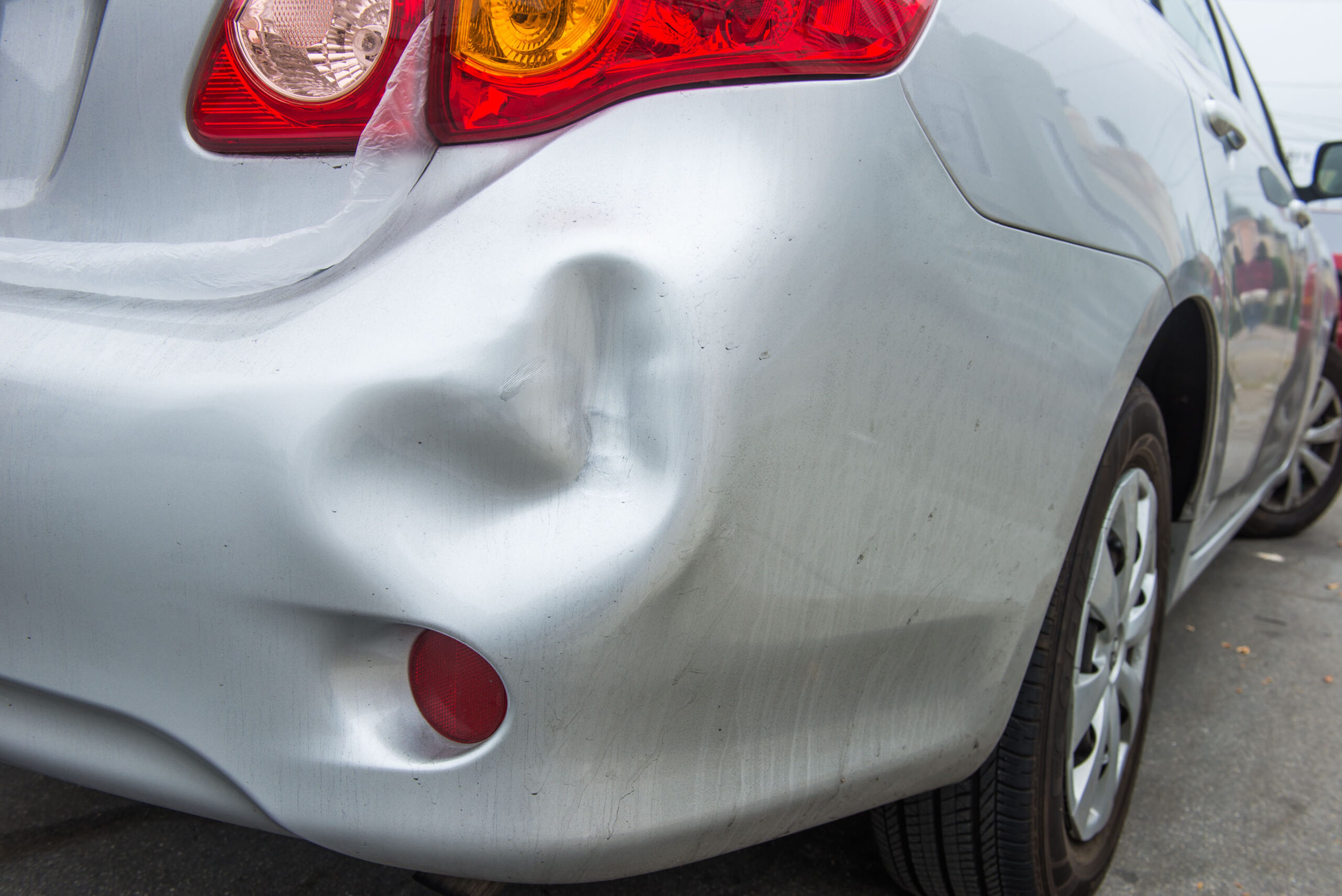 Vehicle after dent repair